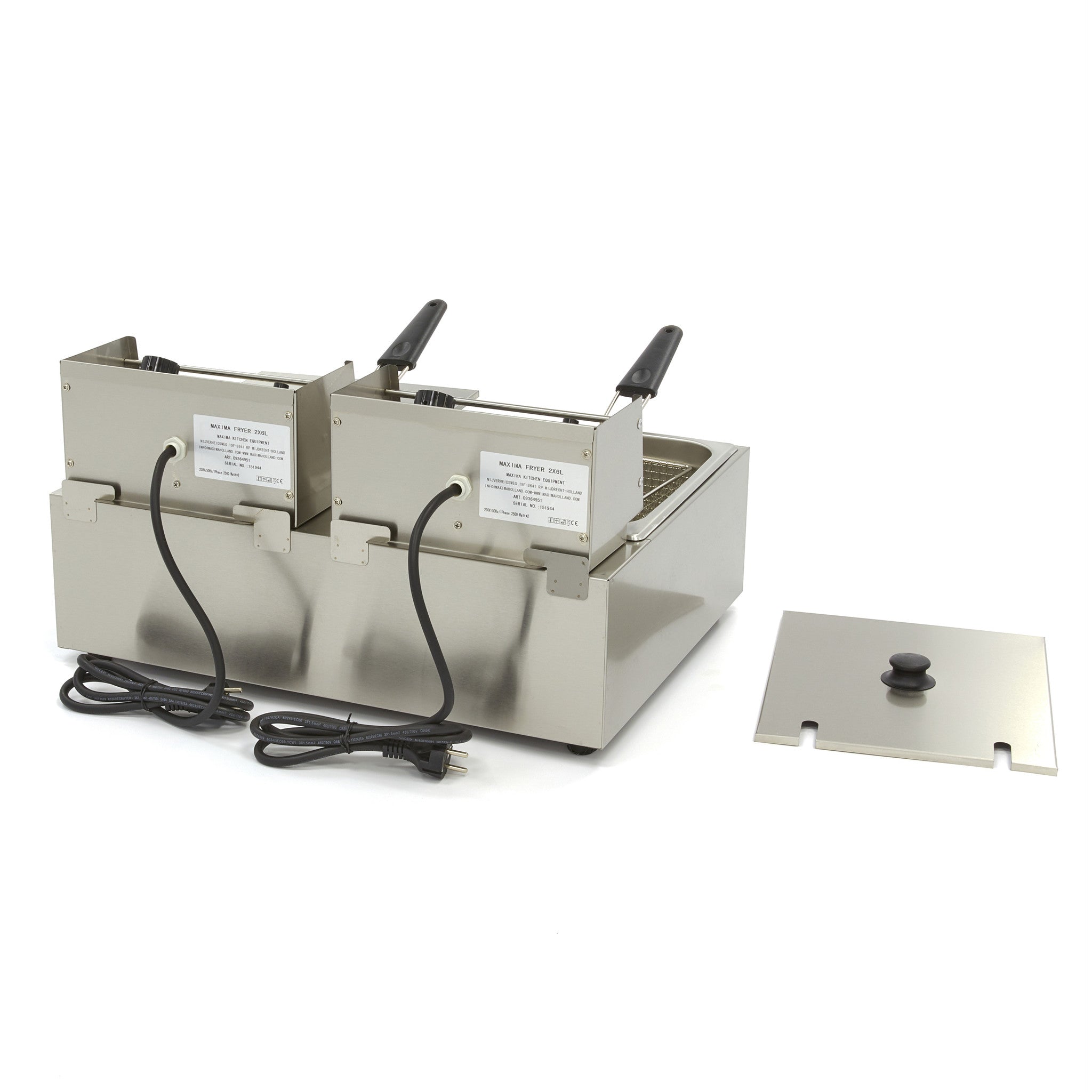 Friture - 2 x 6L - 2 kurve - op til 2,4 kg pommes frites