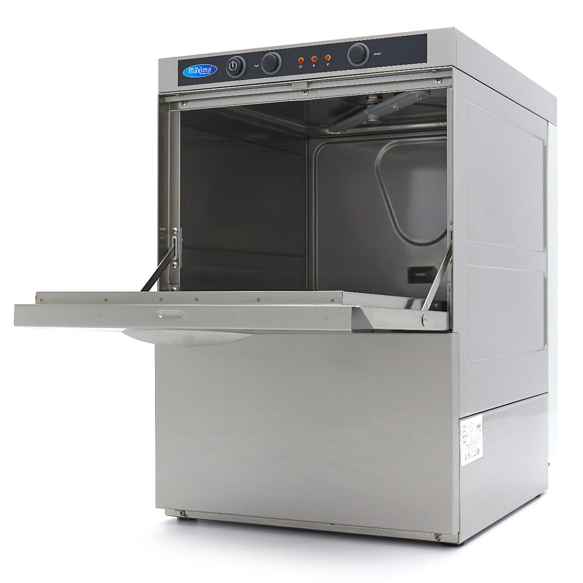 Glasopvaskemaskine - 35 x 35 cm - med tømmepumpe, afspændingsmiddel og sæbepumpe