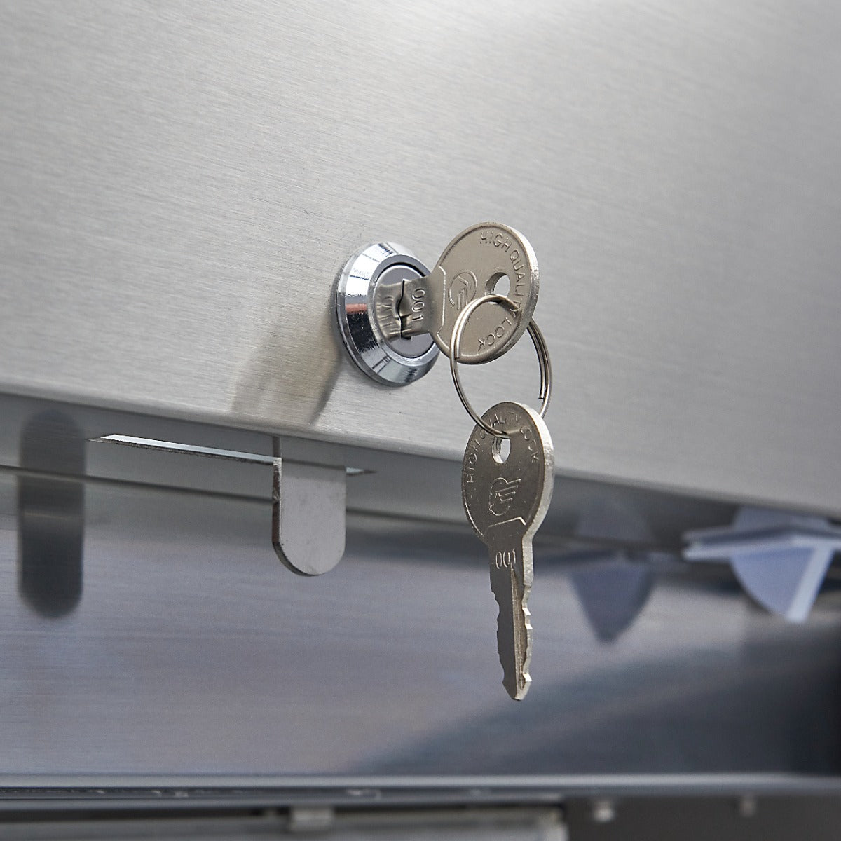 Fryser - 600L - 3 justerbare hylder (2/1GN) - Rustfrit stål - med glasdør