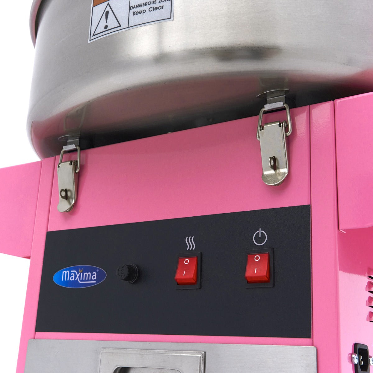 Candy Floss Machine – Ø 52cm – Pink – med vogn