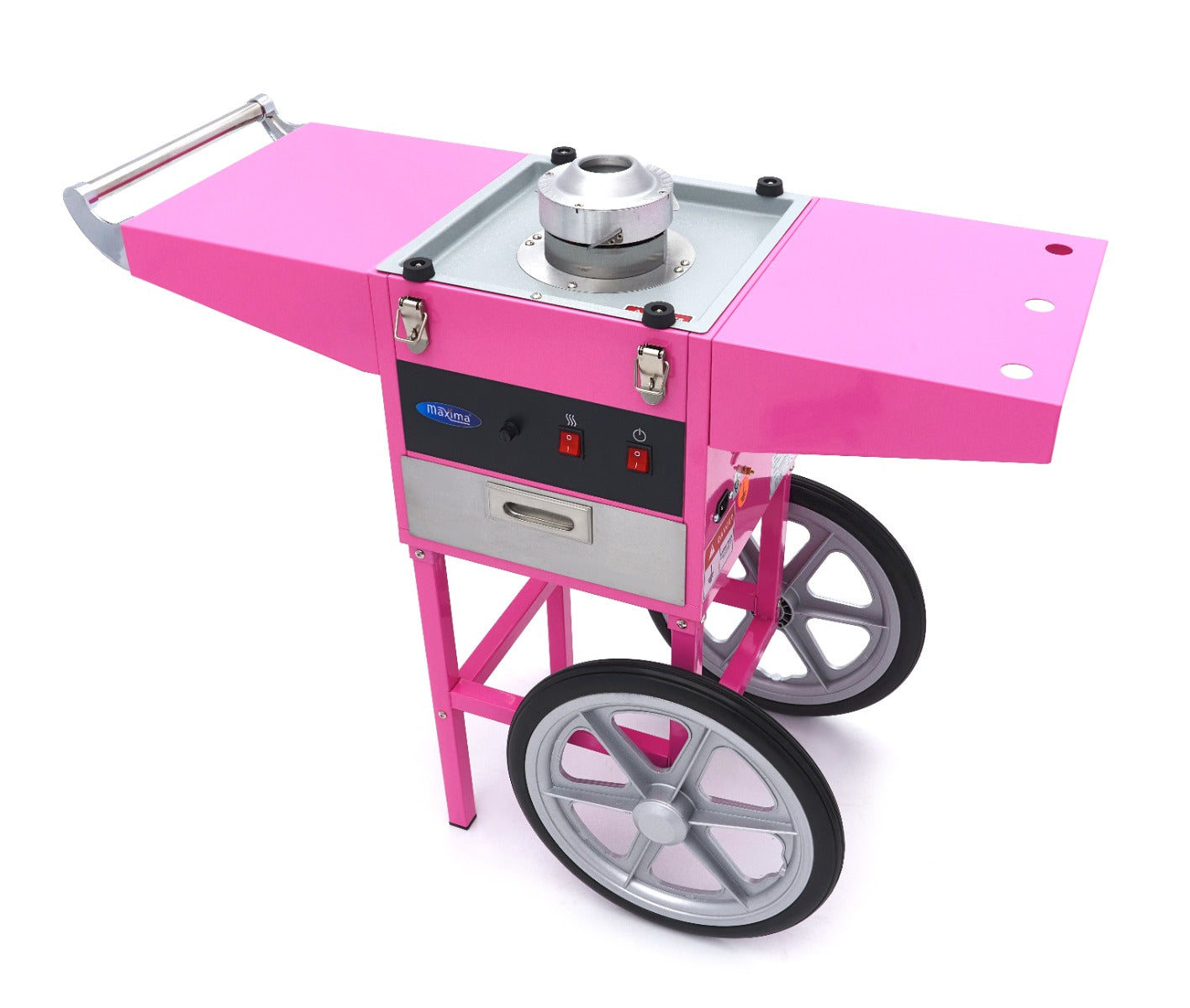 Candy Floss Machine – Ø 52cm – Pink – med vogn