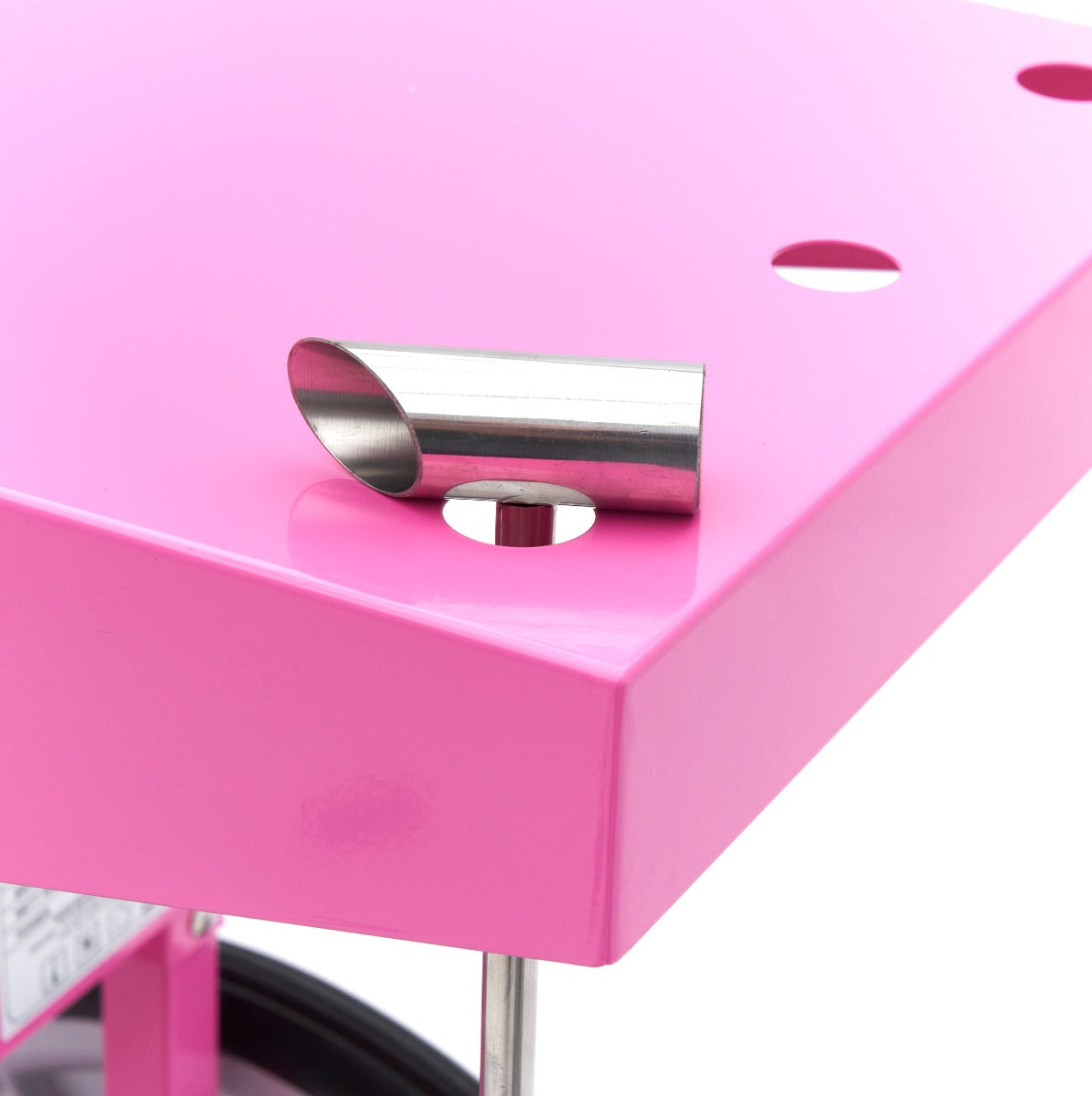 Candy Floss Machine – Ø 52cm – Pink – med vogn
