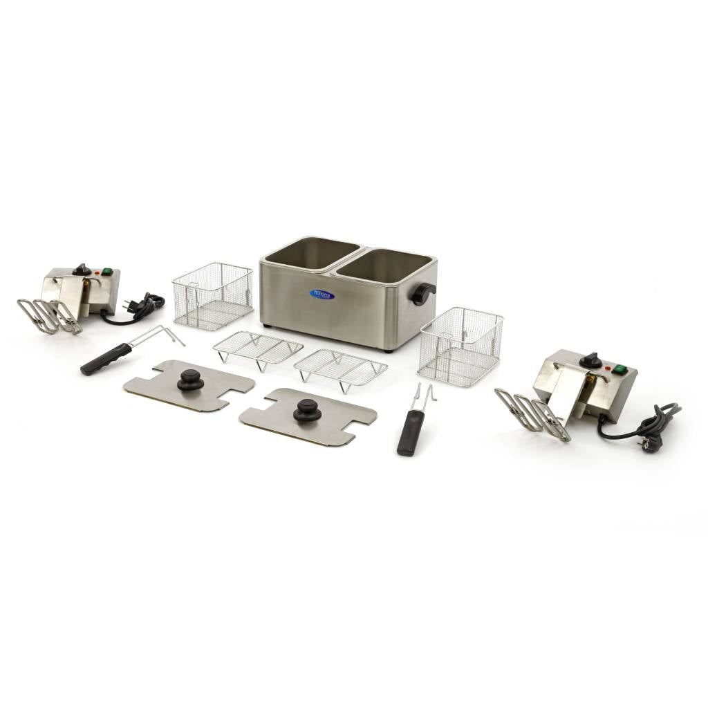 Friture - 2 x 4L - 2 kurve - op til 2 kg pommes frites