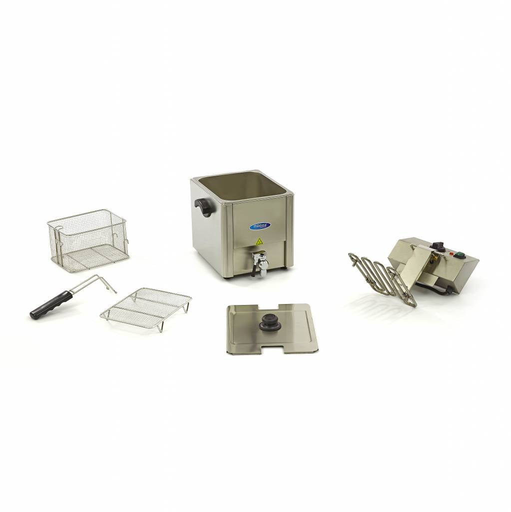 Friture - 8L - 1 kurv - med aftapningshane