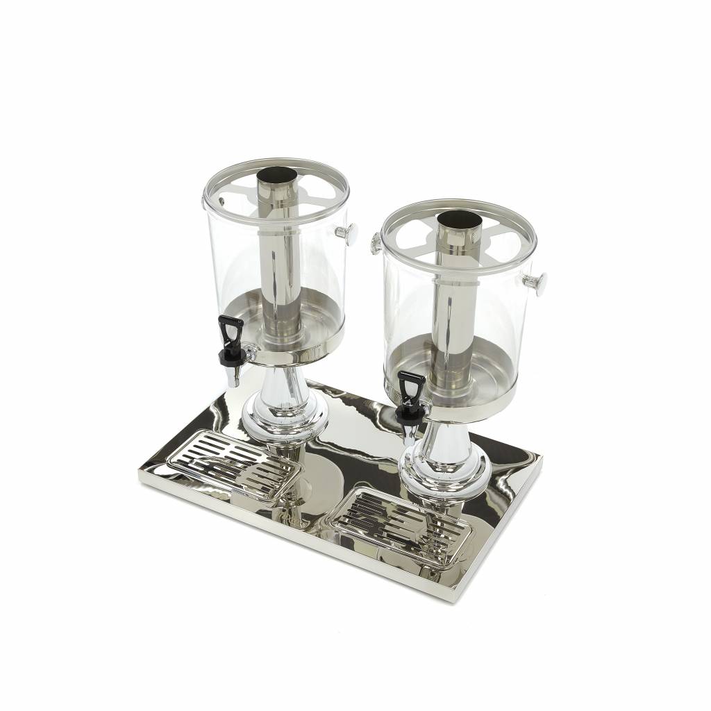 Drikkevaredispenser - 2 x 8L - Centralt kølerør - Fungerer uden strøm