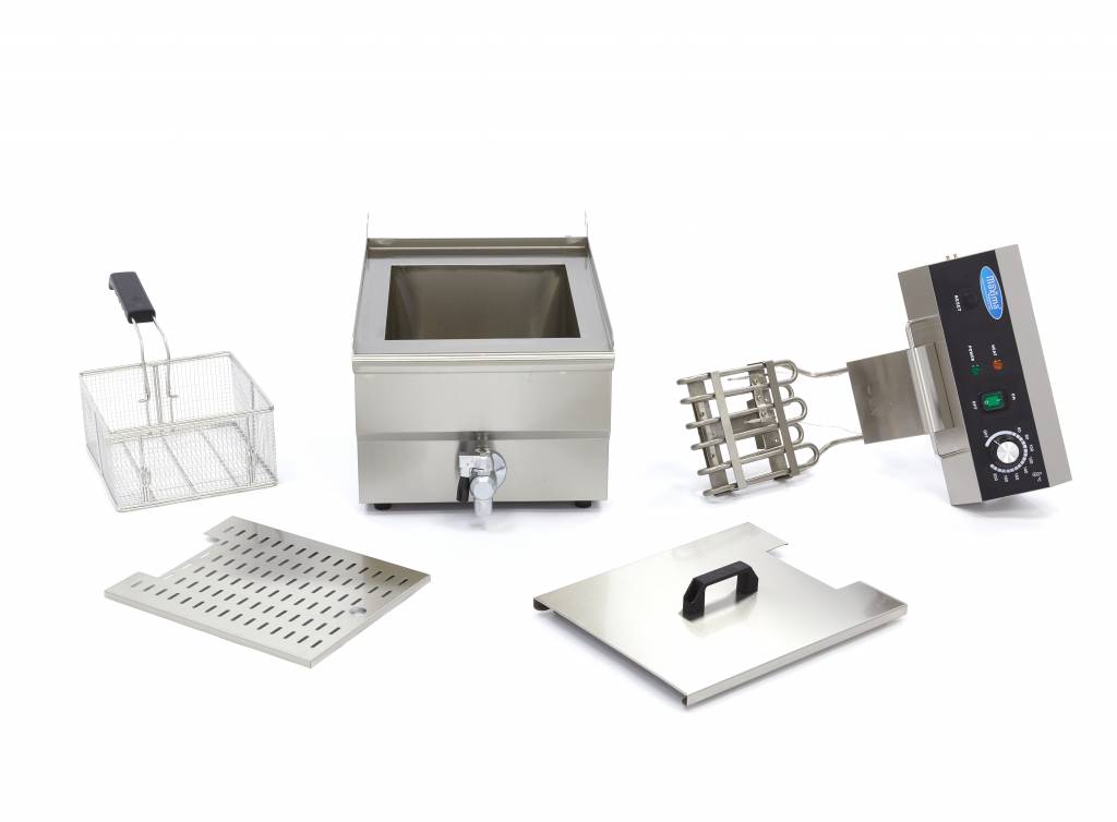 Friture - 16L - 1 kurv - med aftapningshane