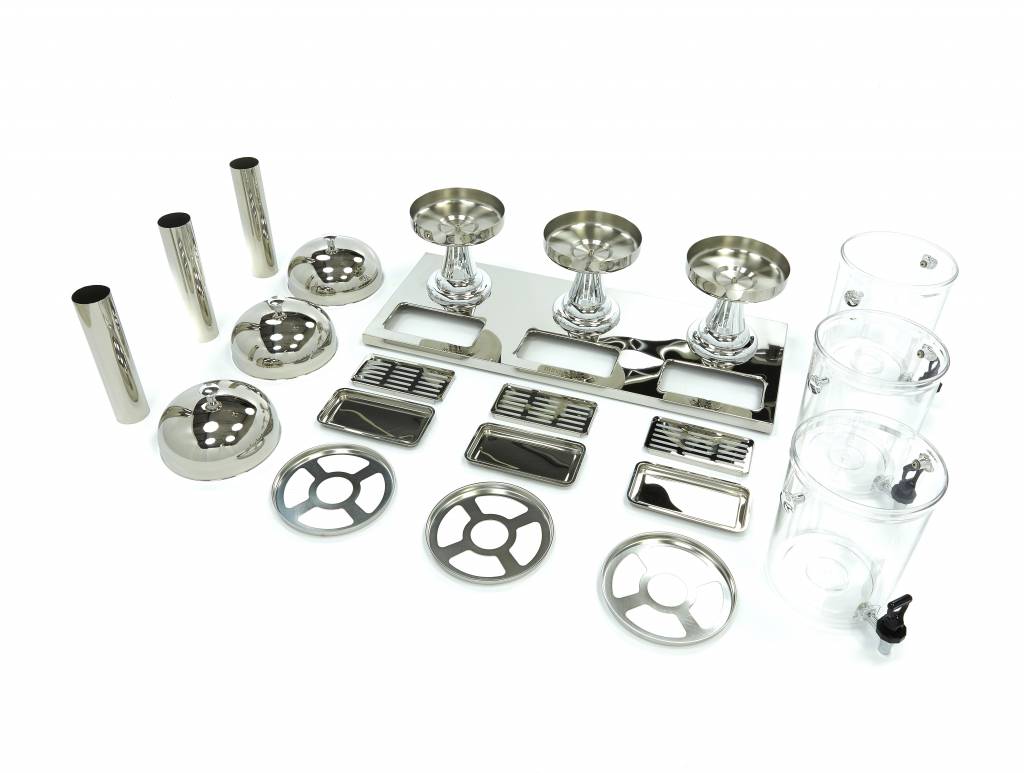 Drikkedispenser - 3 x 8L - Centralt kølerør - Fungerer uden strøm