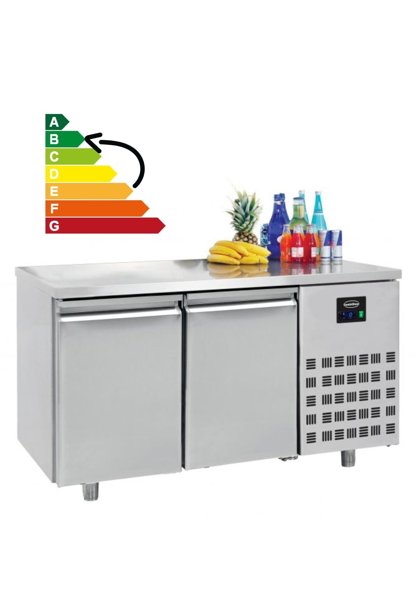 Kølebord - 2 døre - 700 mm - Energy Line