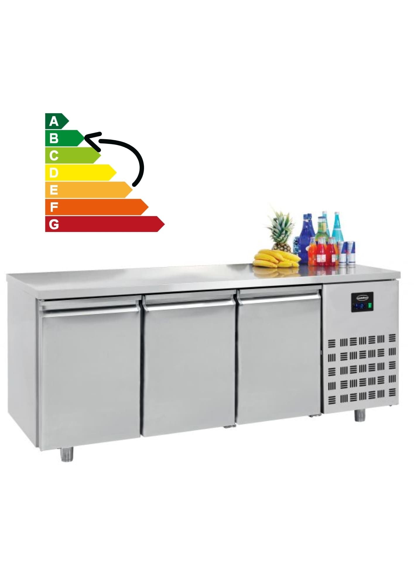 Kølebord - 3 døre - 700 mm - Energy Line