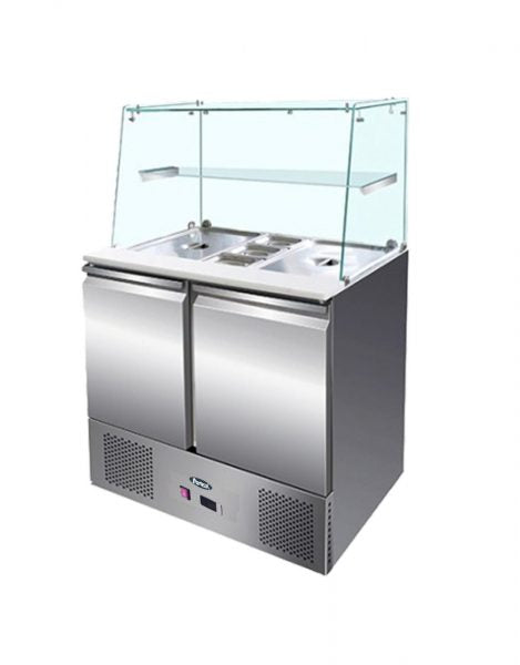 Saladette - 2 låger - Med betjeningsdisk