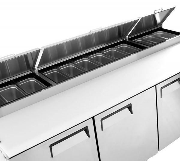 Saladette - 3 låger - Inklusive 12 x 1/3 GN beholdere