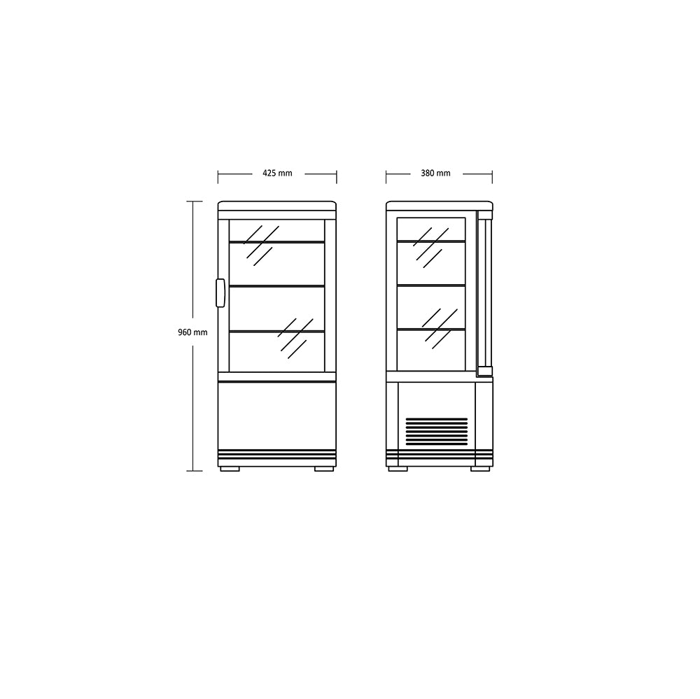 Køleopsats - 71 liter - hvid