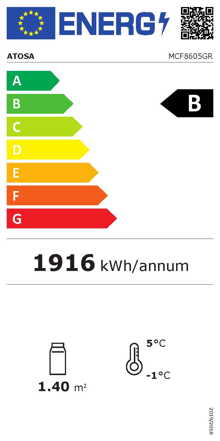 Køleskab - 2 glasdøre - Rustfrit stål - 906 liter