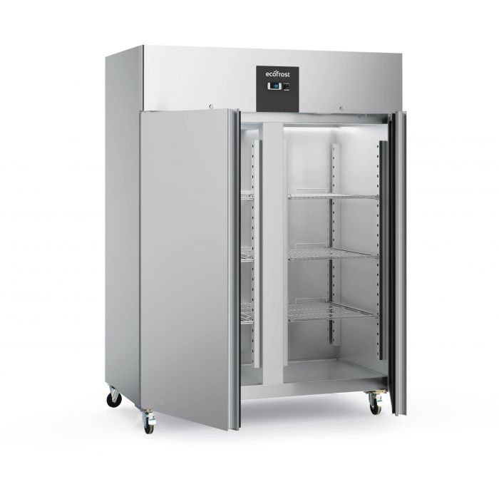 Industrikøleskab - 1300 liter - GN 2/1 - rustfrit stål
