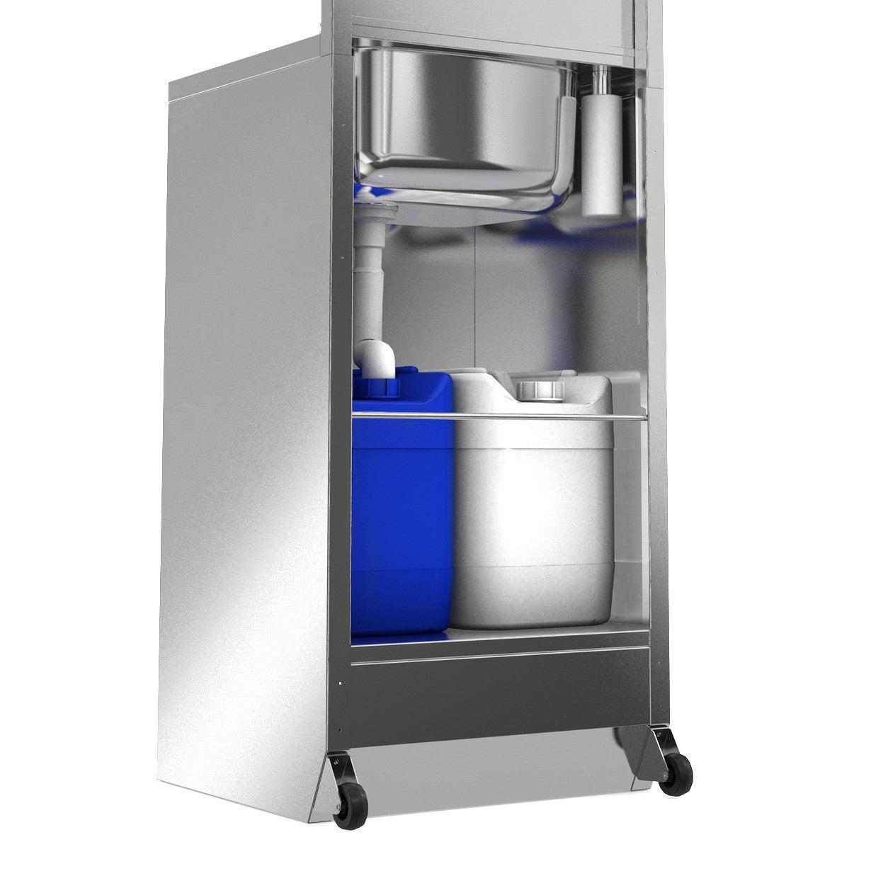 Mobil hygiejnestation - med indbygget fodpumpe