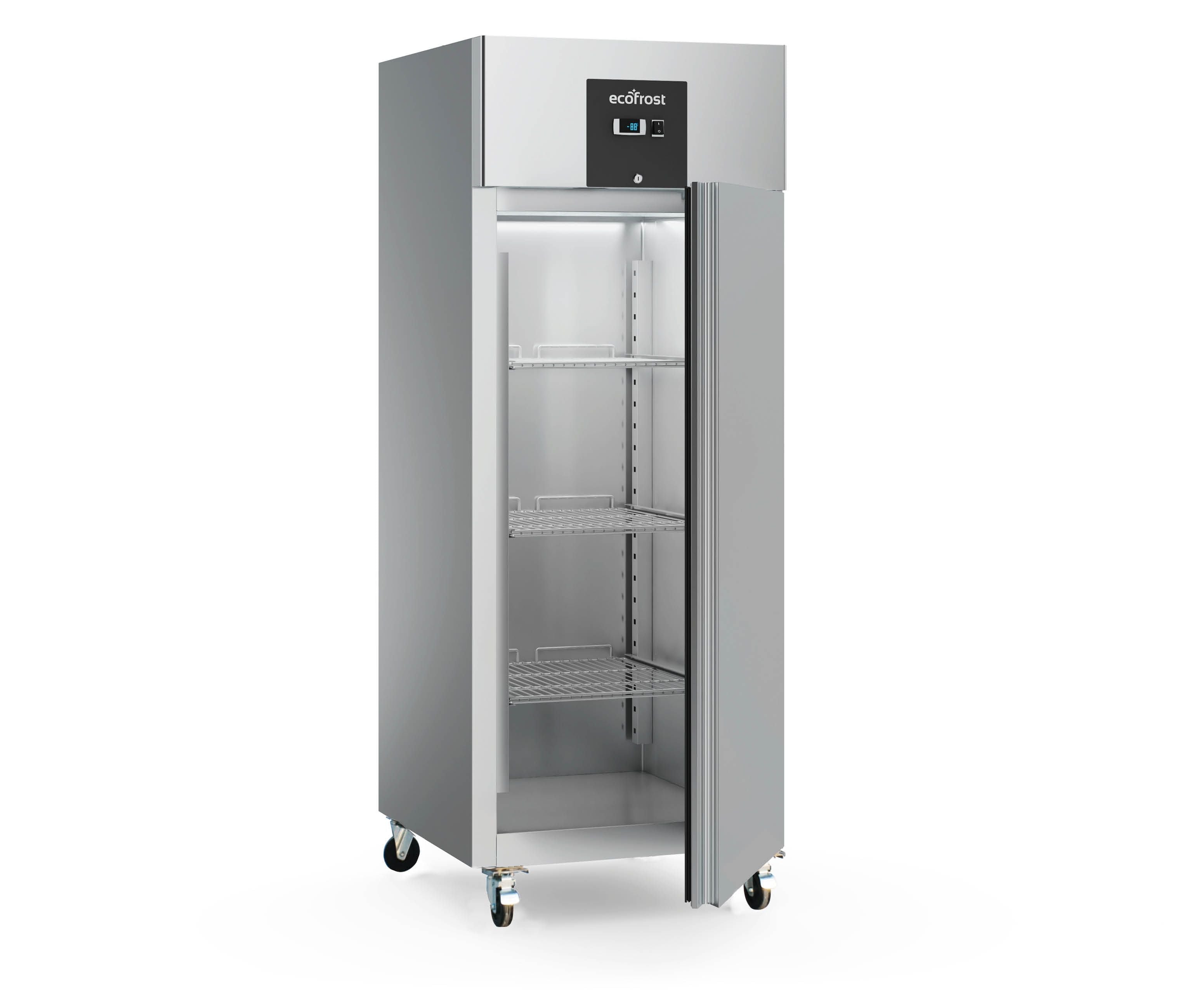 Køleskab - 700 liter - GN 2/1 - rustfrit stål