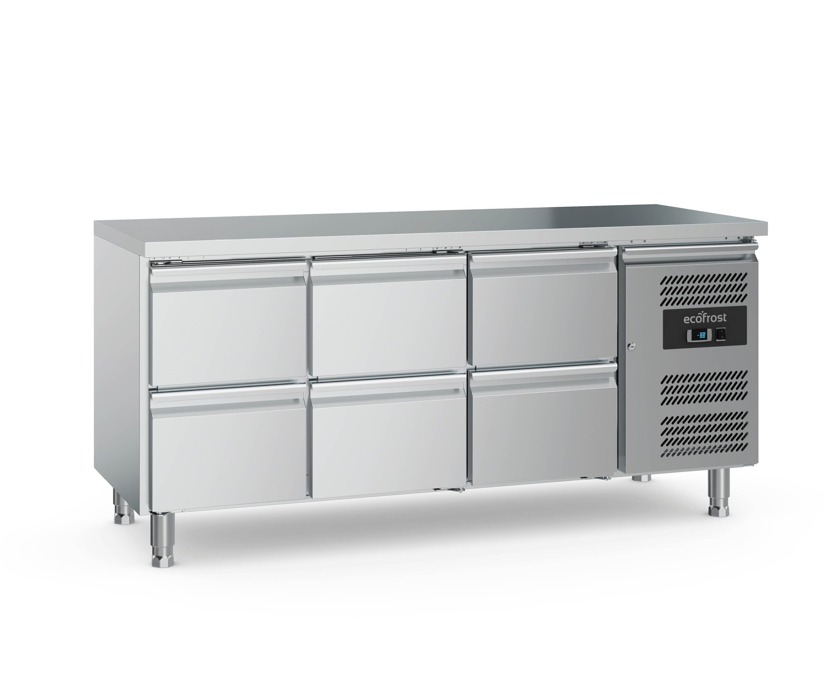 Kølebord - 6 skuffer - 700 mm