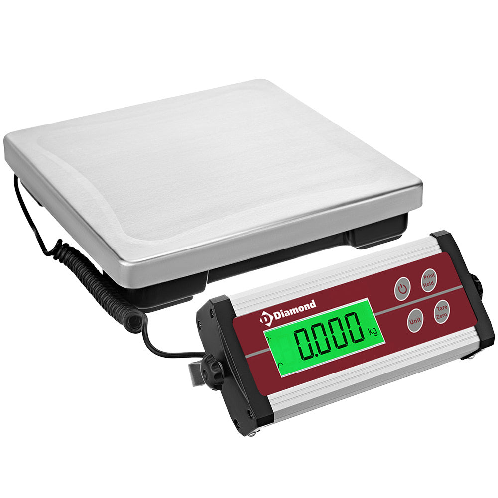 Elektronisk vægt i rustfrit stål, 35 kg x 10 g