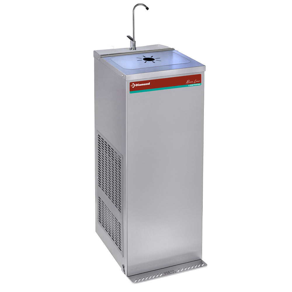 Pedalfontæne, rustfrit stål, 35 Lit/t