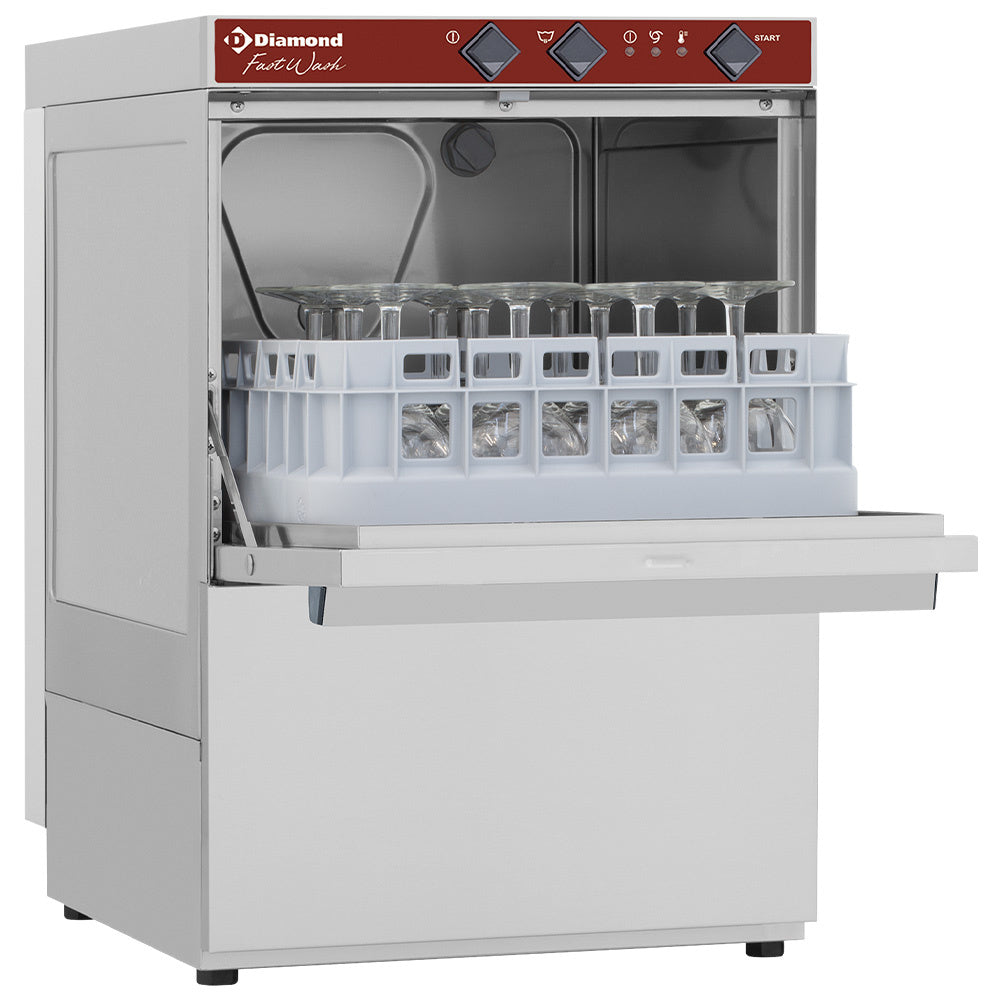 Glasvaskemaskine, firkantet kurv 350x350 mm