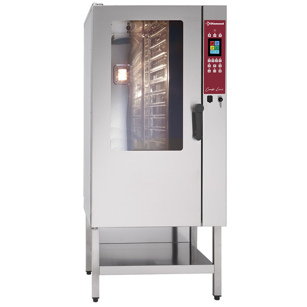 Elektrisk ovn TOUCHSCREEN damp/konvektion, 15x GN 1/1 - AUTOMATISK RENGØRING