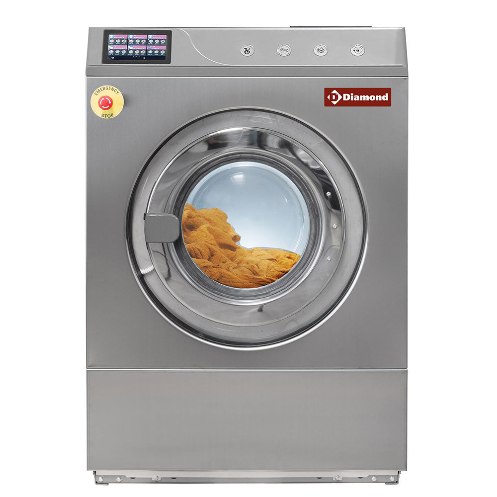 Vaskemaskine, centrifugering, 11 kg RVS