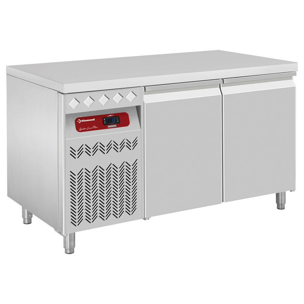 Kølebord, 2 låger x GN 1/1, 260 liters enhed i venstre side