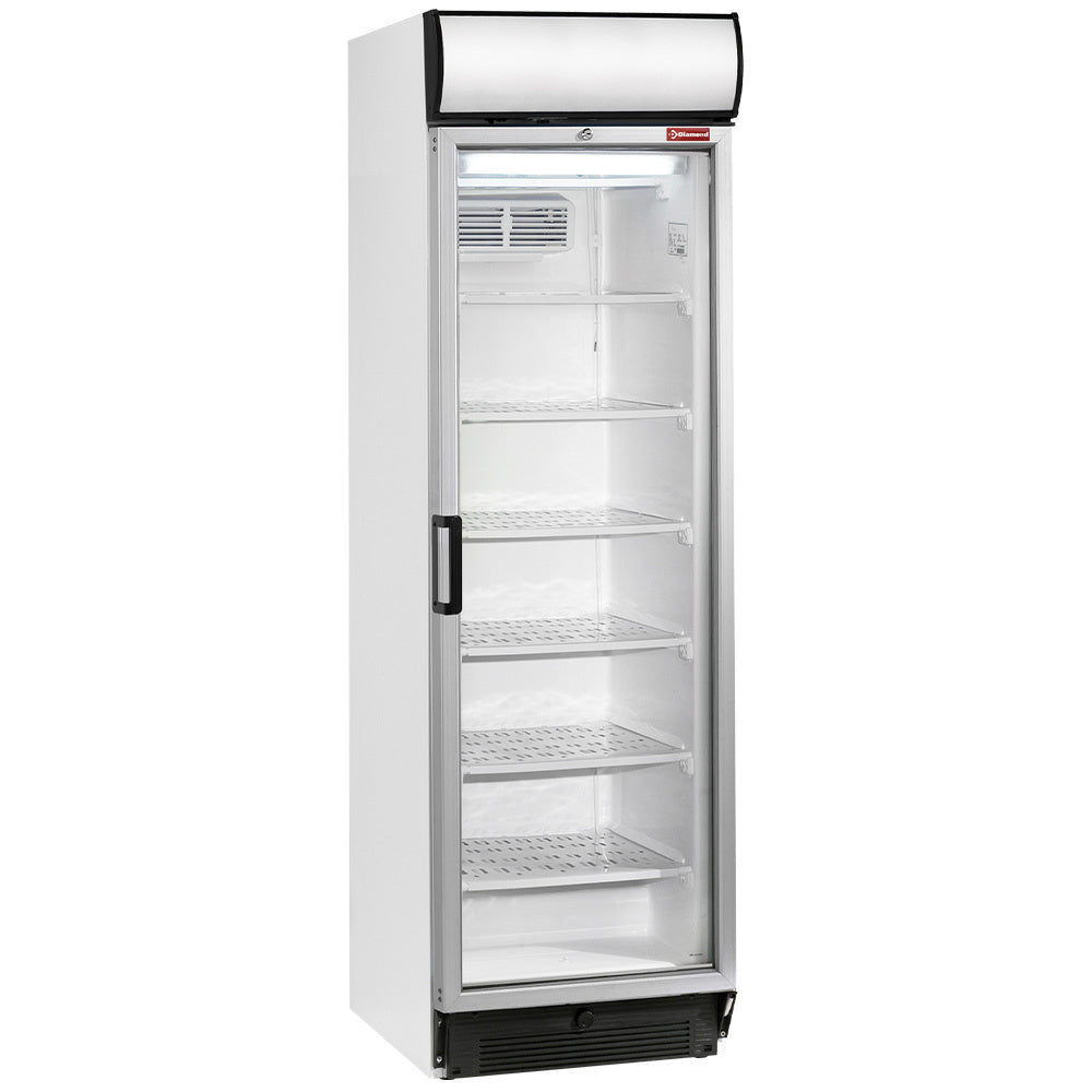 Statisk/ventileret negativ T°-display, 380 liter, lysboks