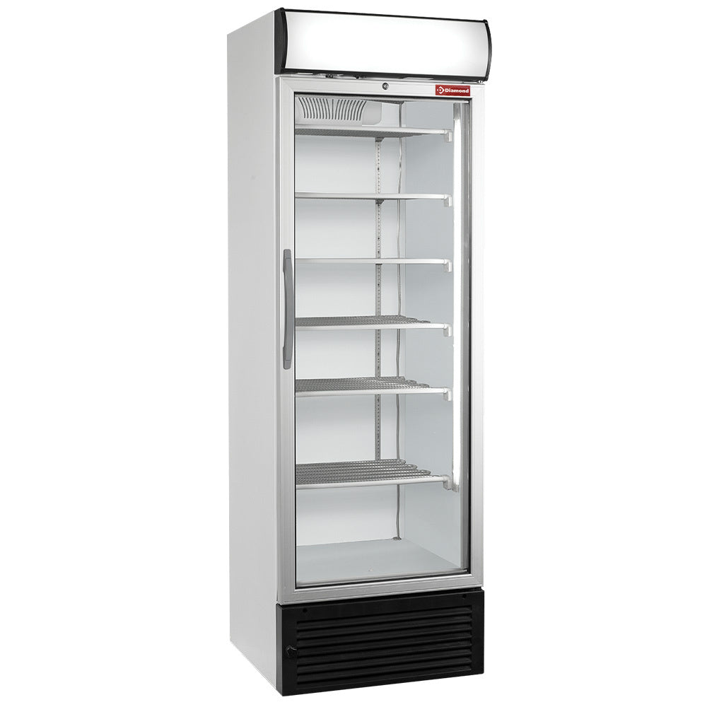 Statisk/ventileret negativ T°-display, 500 liter, lysboks