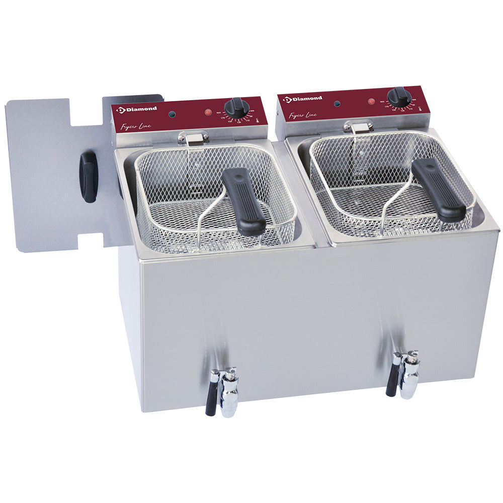 Friture - el 2x 8 liter + hane