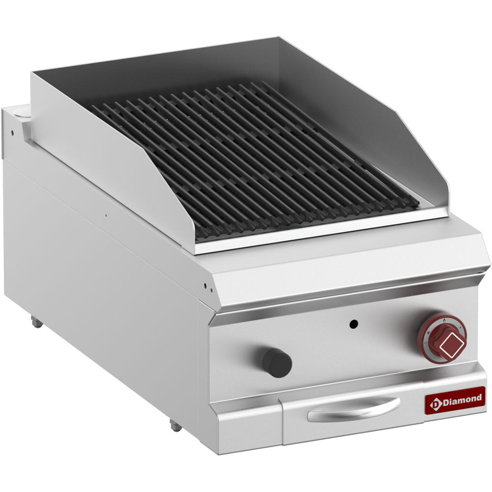 Lavastengrill, modul 1/2, rist i støbejern "dobbeltsidet" - Top-