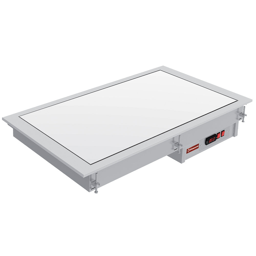 Vitrokeramisk element hvid 3x GN 1/1
