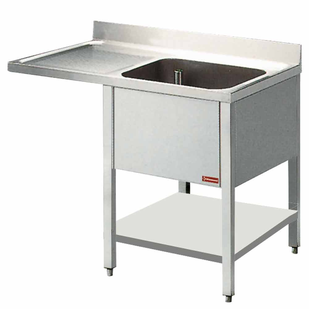 Vask 1 tank og 1 afløbsflade
