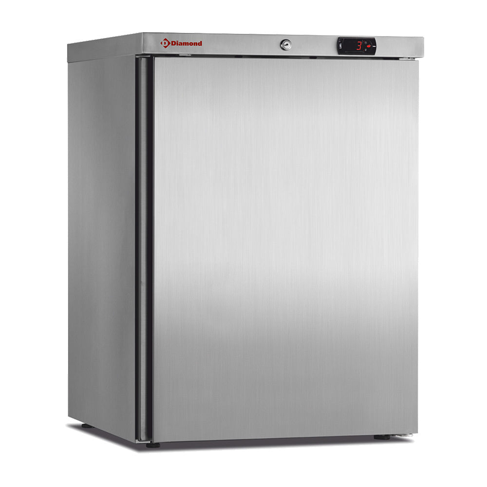 Køleskab, 150 liter. Rustfrit stål