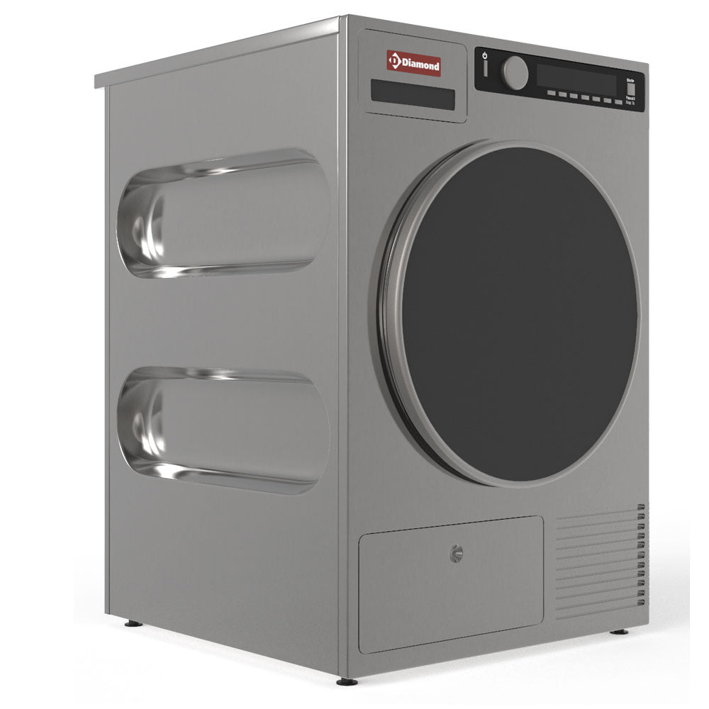 Tørretumbler 8 kg "Inox-Titanum", med afløb