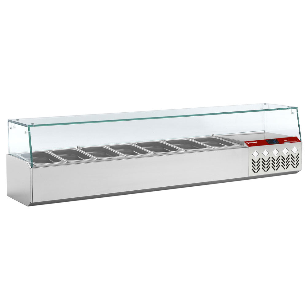 Køleopsats GN 6x1/4, 1x1/9, med højre glas