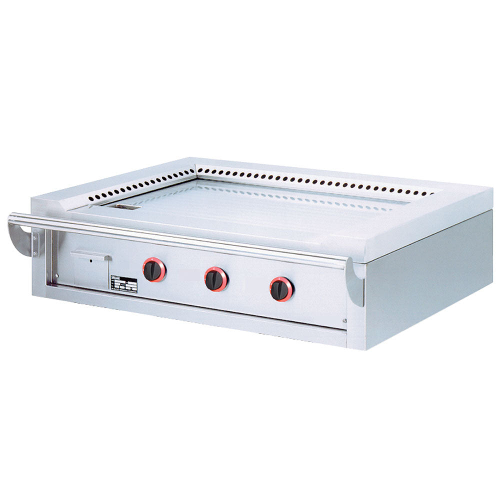 Stegeplade, Gas "Teppanyaki"-plade, 3 områder (3x 7 kW), til bordpladen