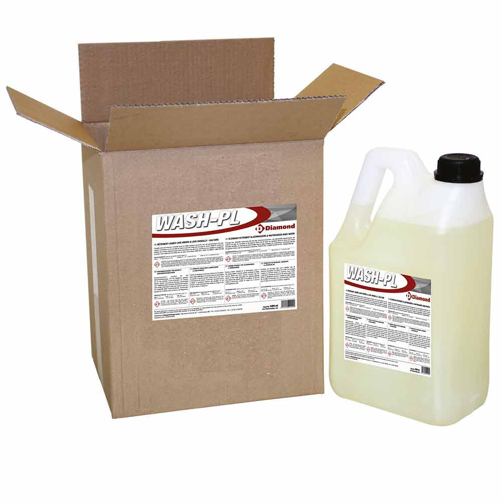 Flydende vaskemiddel til glas og opvaskemaskine - Hårdt vand - 2 BD x 5 LT/6 KG