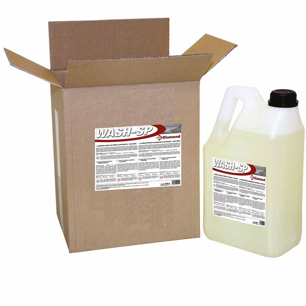 Flydende vaskemiddel til glas og opvaskemaskine - blødt vand - 2 senge x 5 liter/6 kg