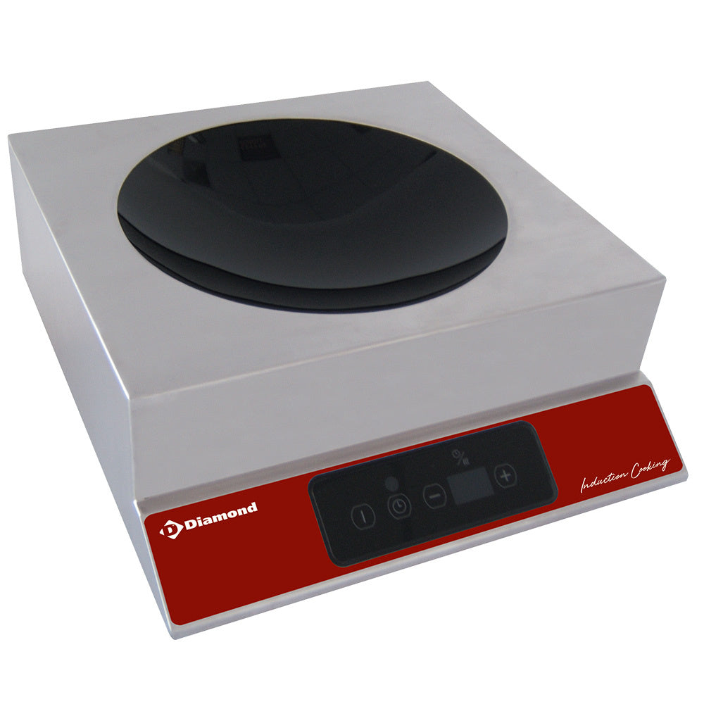 Induktionsplade "wok" 3500 watt, taktile knapper
