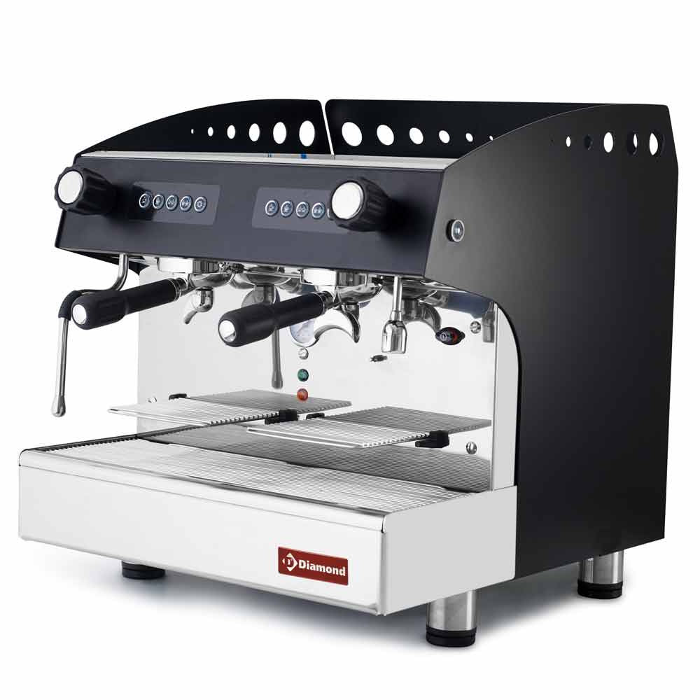 Automatisk espressomaskine 2 grupper - SORT