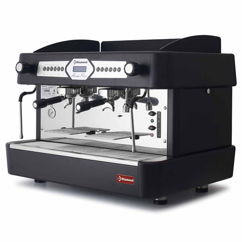 Espressomaskine 2 grupper, automatisk (med display) - SORT