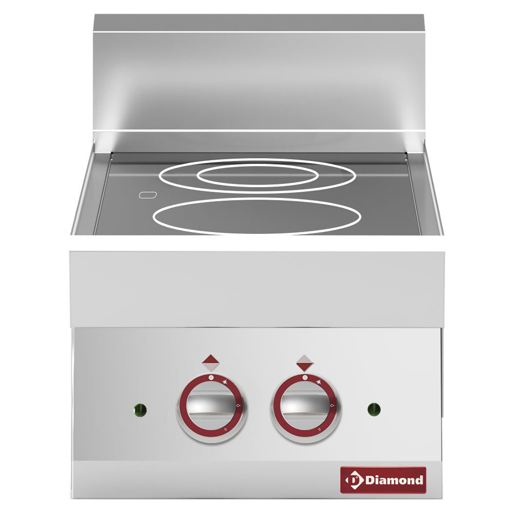 Elektrisk vitro-keramisk kogeplade med 2 kogezoner -top- "Alpha 650"