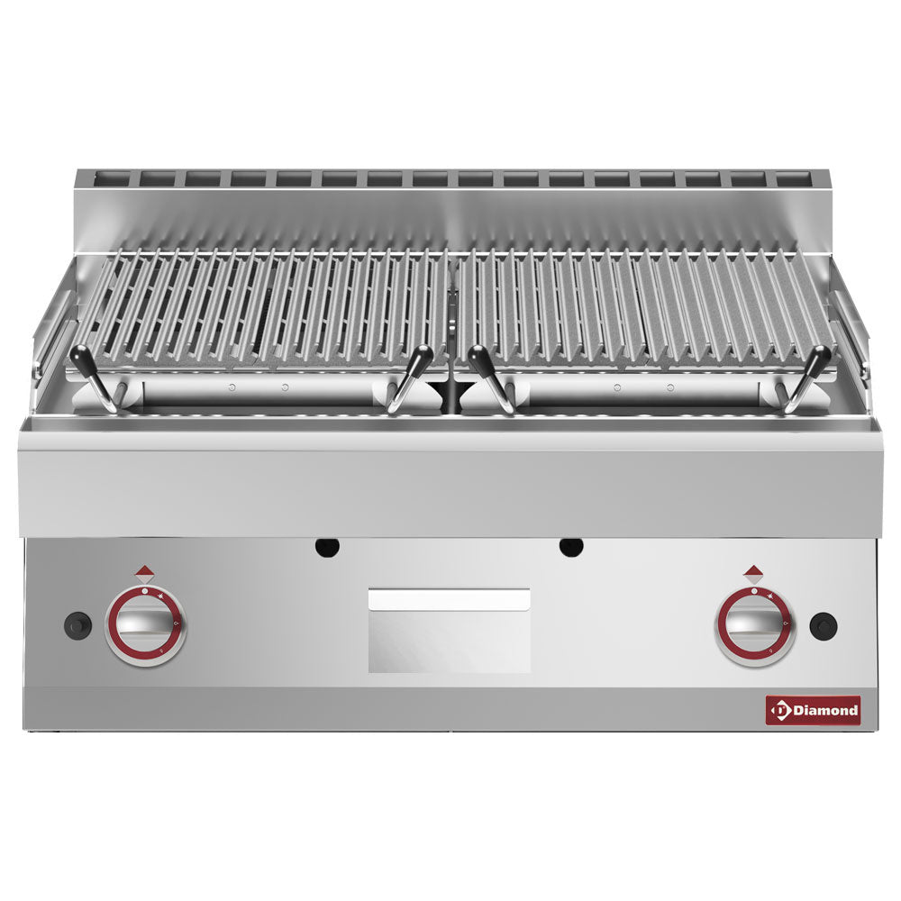 Lavastengrill - 1/1 modul, stegerist i støbejern "dobbeltsidet"