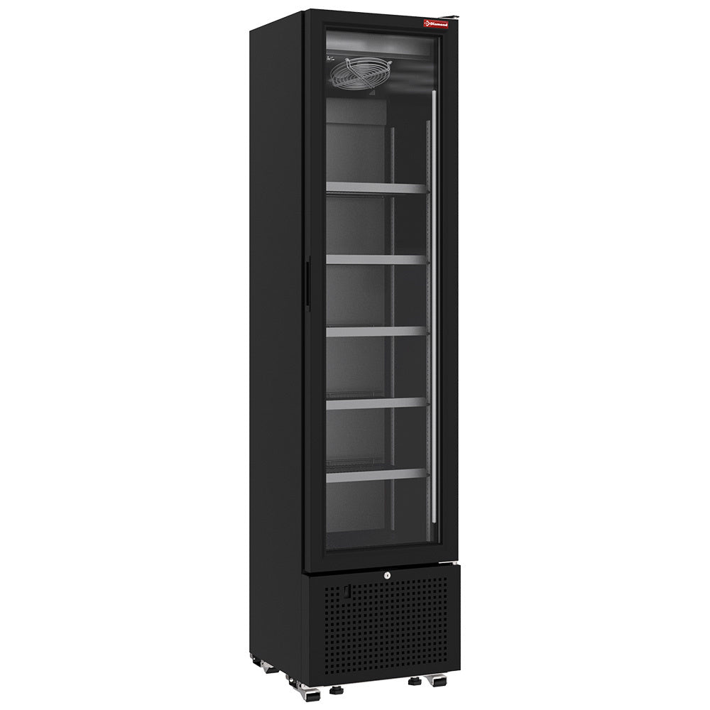 Displaykøleskab  221 liter SORT
