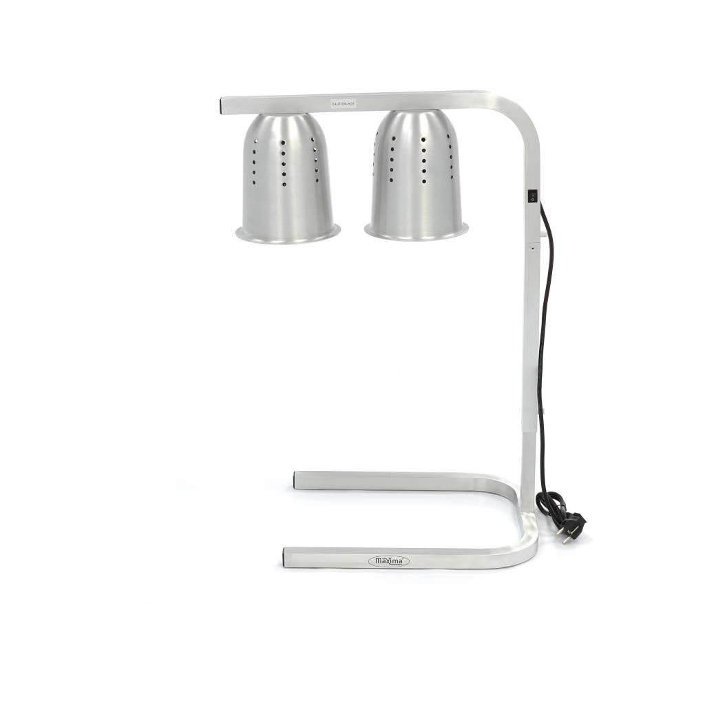 Varmelampe - 2 Lamper - inkl 2 Lamper og 1 x 1/1 GN Beholder