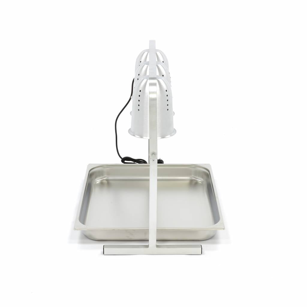 Varmelampe - 3 Lamper - inkl 3 Lamper og 1 x 1/1 GN Beholder