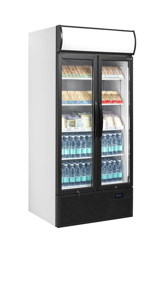 Displaykøleskab - 2-dørs med lystop - 707 liter - FSC890H