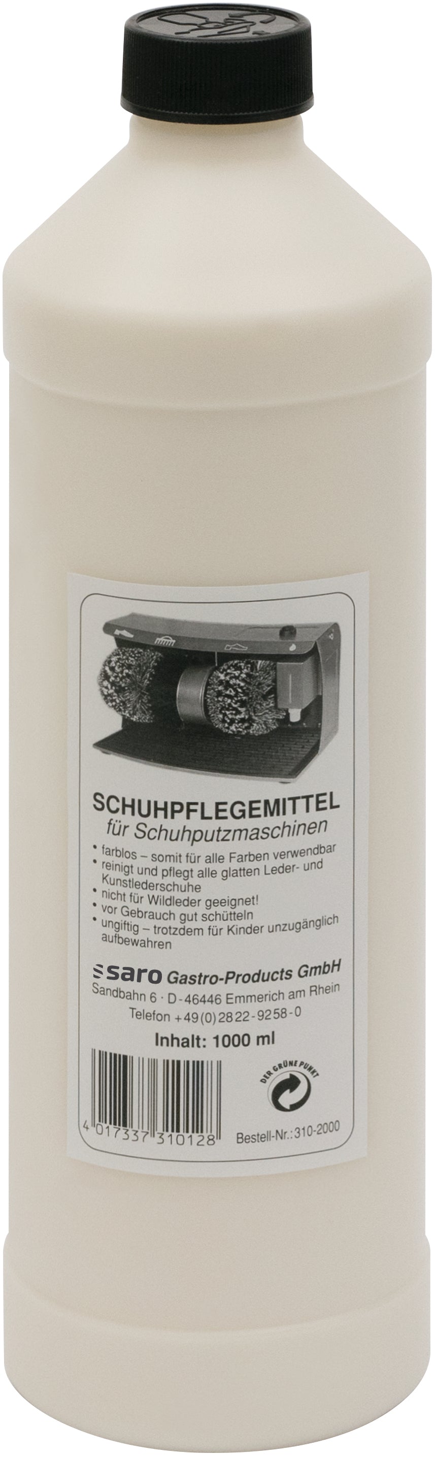 SARO 1 liter flydende skocreme, farveløs