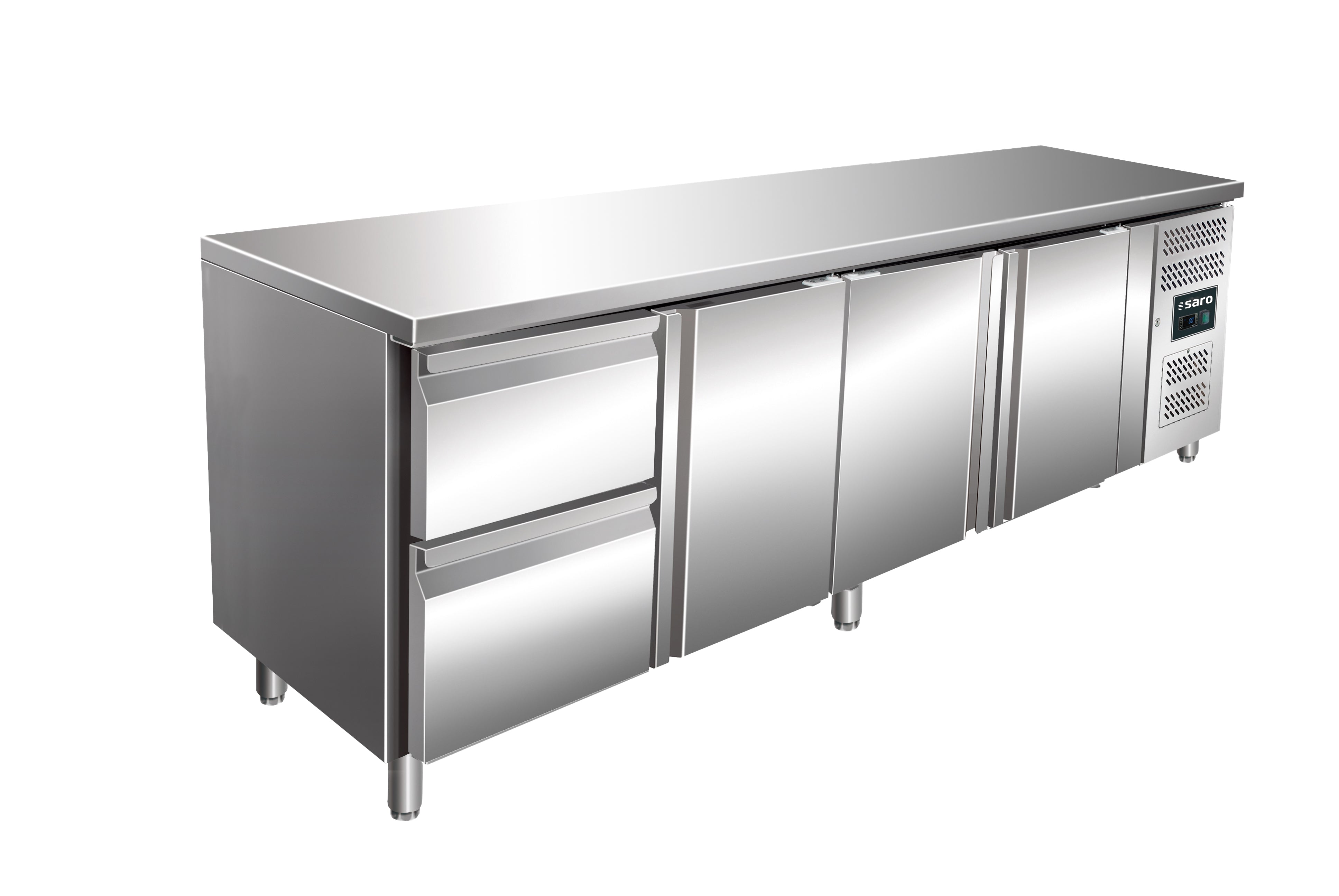 SARO Kølebord med 3 låger og 1x 2 skuffesæt, model KYLJA 4110 TN